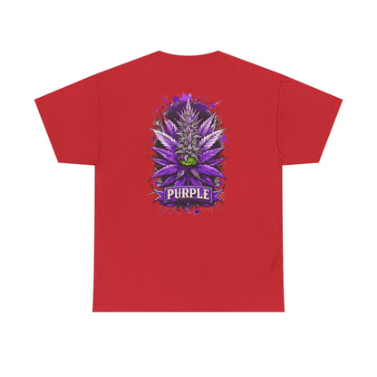 Purple Cannabis Bud T-Shirt — Bold Psychedelic Marijuana Graphic Tee