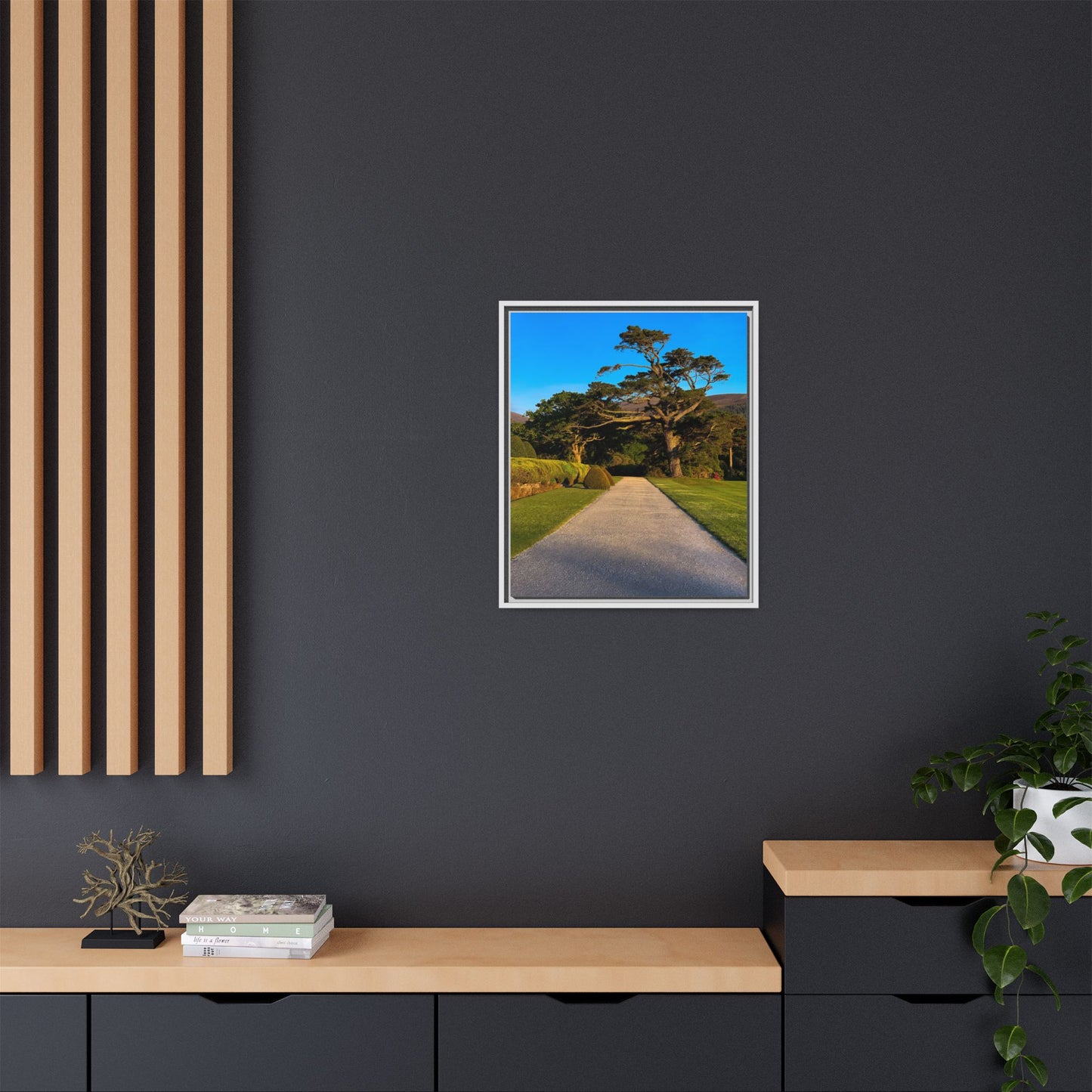 Muckross House Garden Matte Canvas, Framed (Multi-color)