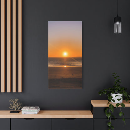 Sunset in ocean Matte Canvas, Stretched, 1.25"