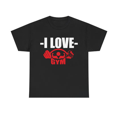 I Love Gym Unisex Heavy Cotton Tee - Perfect for Fitness Enthusiasts