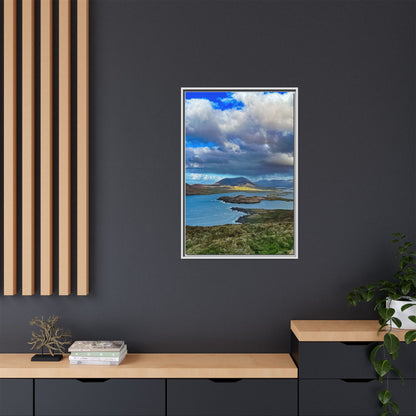 Unknown Mountain Matte Canvas, Framed (Multi-color)