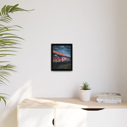 Night Train Matte Canvas, Framed (Multi-color)