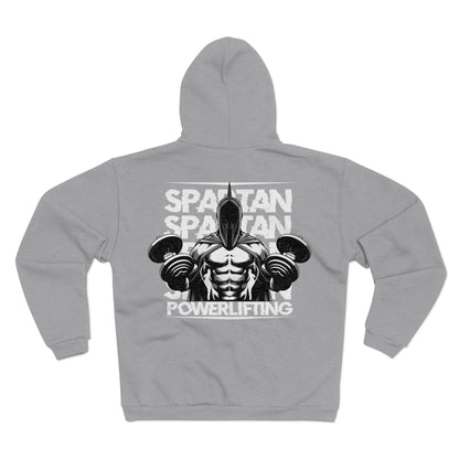 Spartan Powerlifting Unisex Hooded Zip Sweatshirt