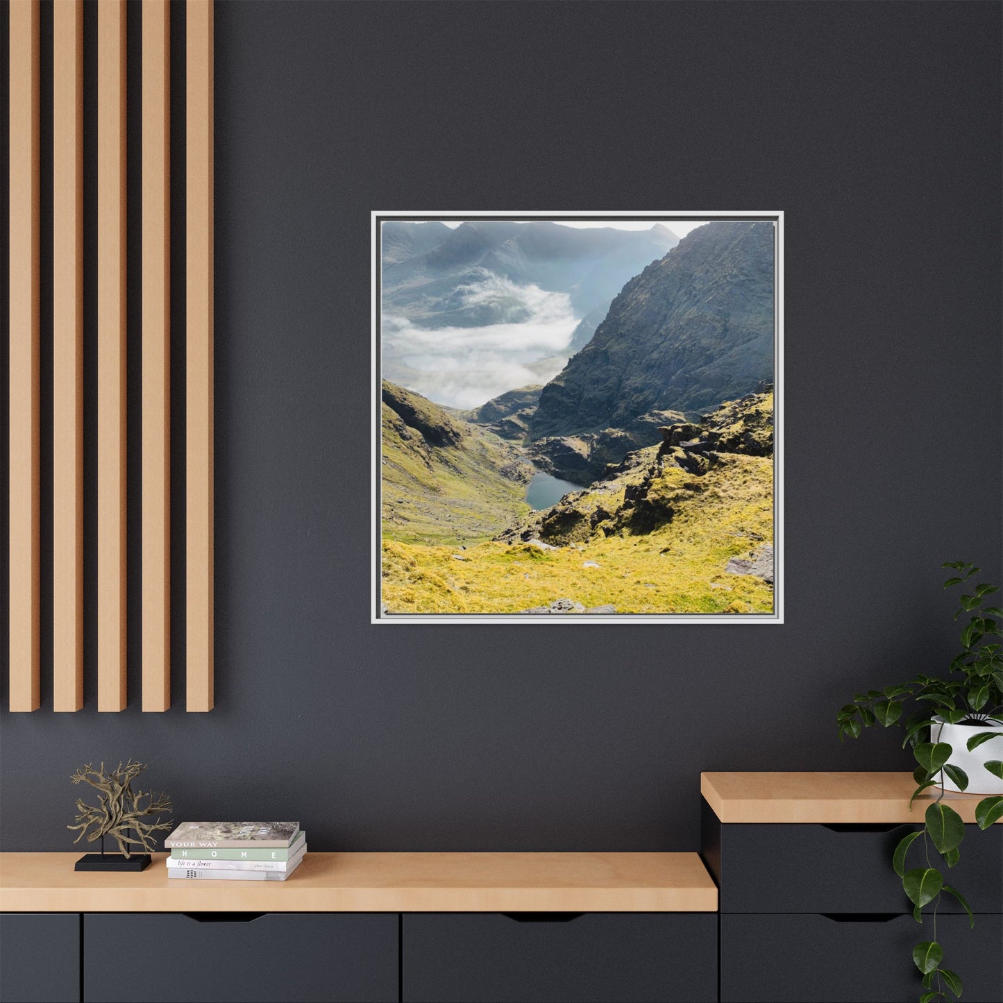 Kerry Mount Matte Canvas, Framed (Multi-color)