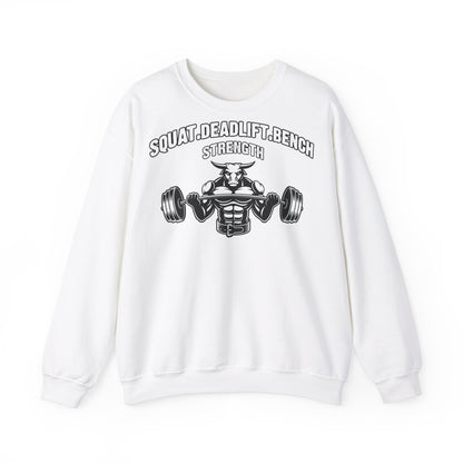 Gym Strength Sweatshirt - Squat, Deadlift, Bench Fitness Apparel