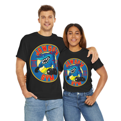 Jawsome Gym Unisex Heavy Cotton Tee - Fun Workout Shirt for Fitness Enthusiasts Black