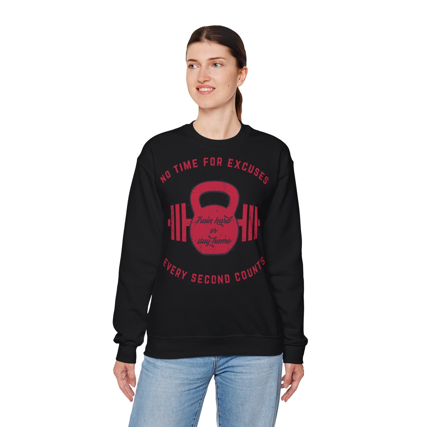 No Time For Excuse Unisex Heavy Blend™ Crewneck Sweatshirt