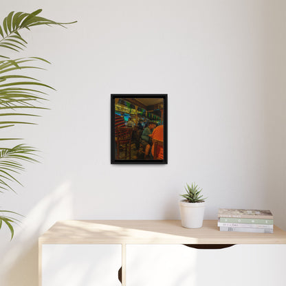 Irish Pub Matte Canvas, Framed (Multi-color)