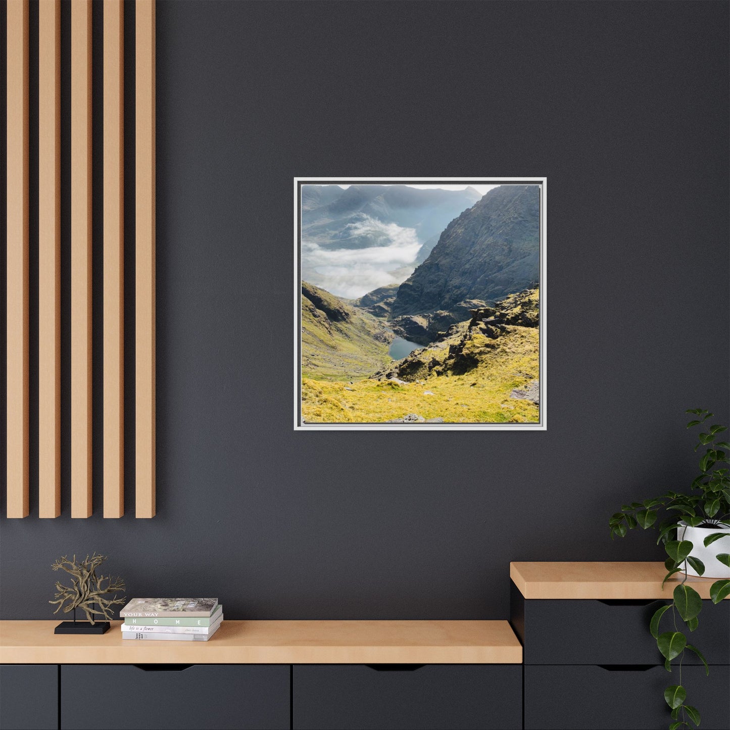 Kerry Mount Matte Canvas, Framed (Multi-color)