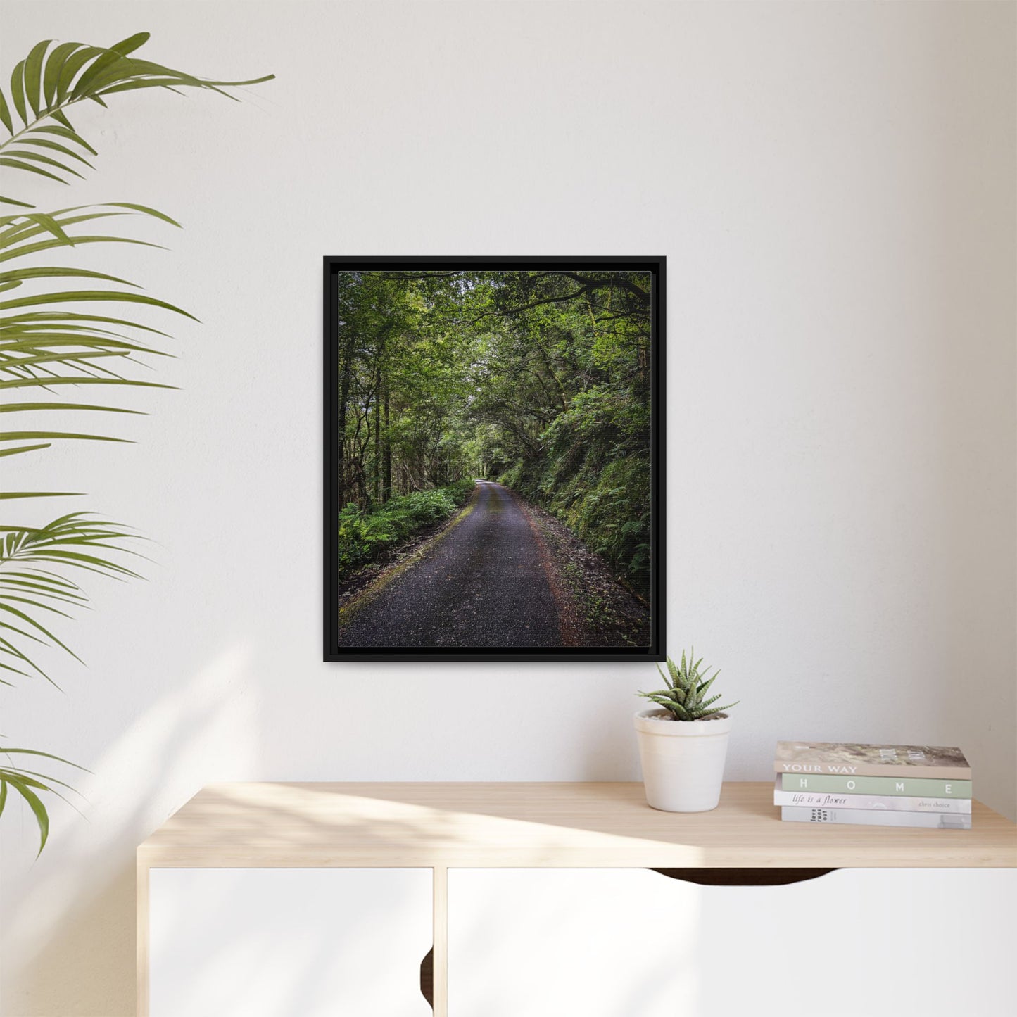 Glanageenty Forest Trail Matte Canvas, Framed (Multi-color)