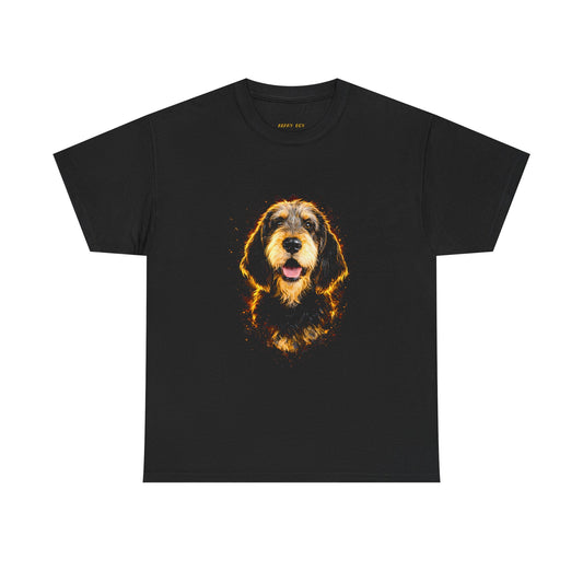 Dog Portrait T-Shirt — Golden Glow Labradoodle Tee