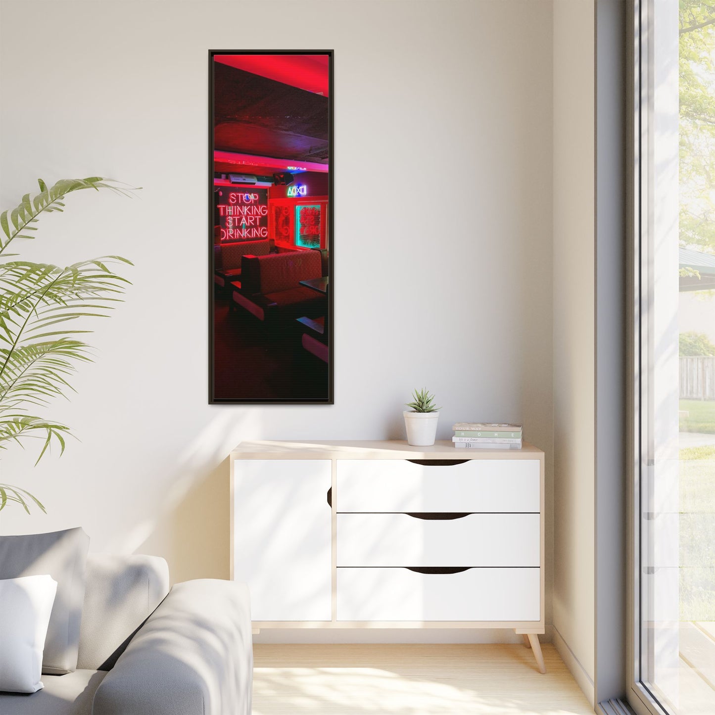 The Mermaids Night Club Matte Canvas, Framed (Multi-color)