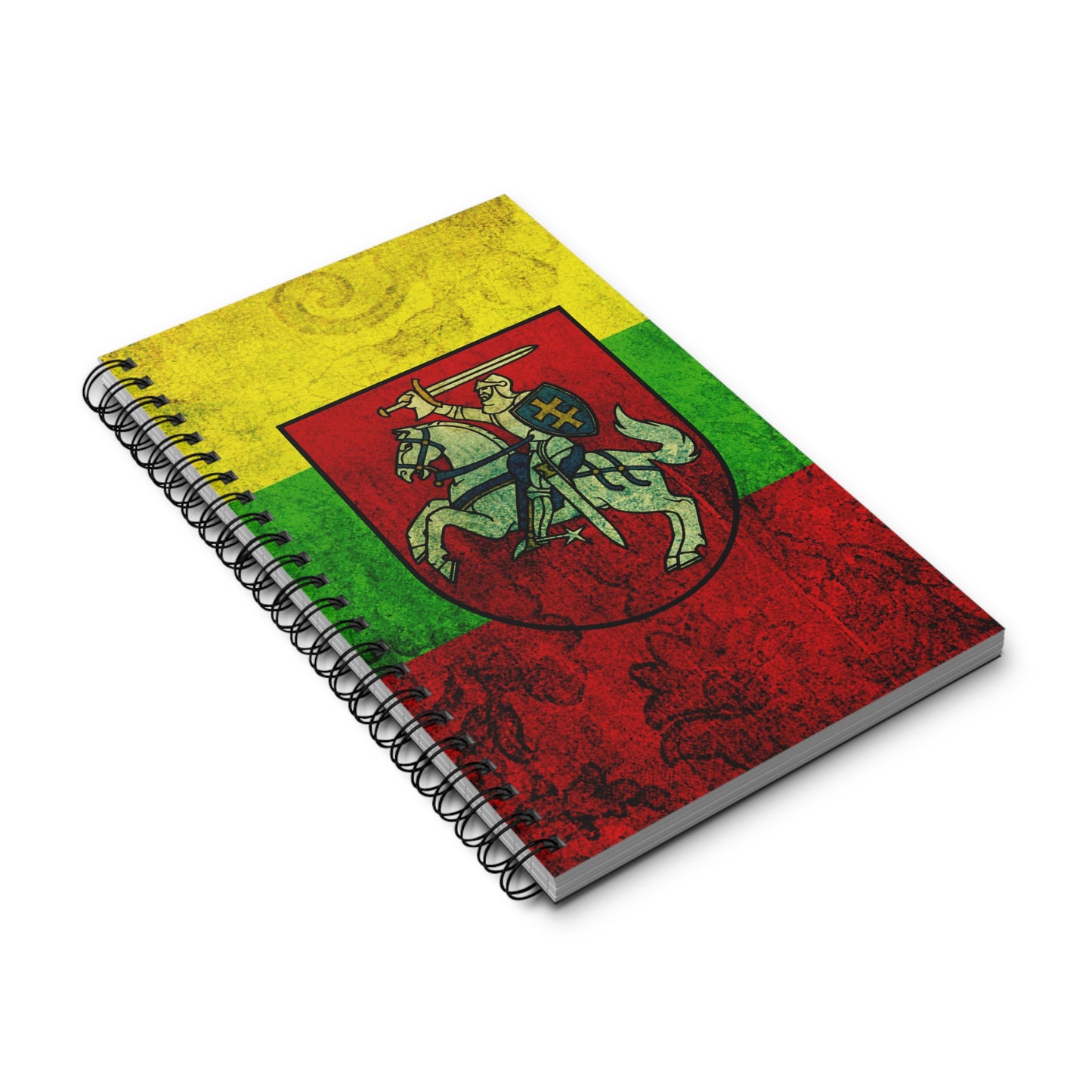 Lithuanian Flag Spiral Journal - Warrior Design, Perfect for Memoirs & Gifts