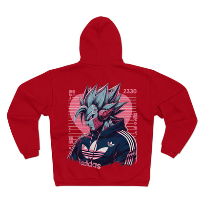 Kiborg Goku Unisex Hooded Zip Sweatshirt
