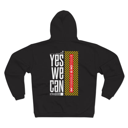 Yes We Can Unisex Hooded Zip Sweatshirt