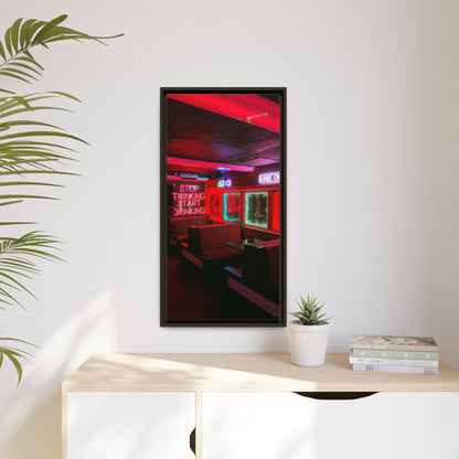 The Mermaids Night Club Matte Canvas, Framed (Multi-color)