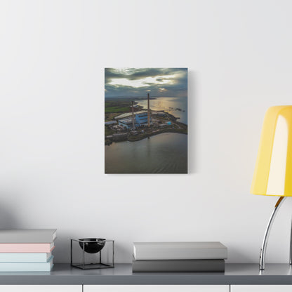 Tarbert Power Station Matte Canvas, Stretched, 1.25"