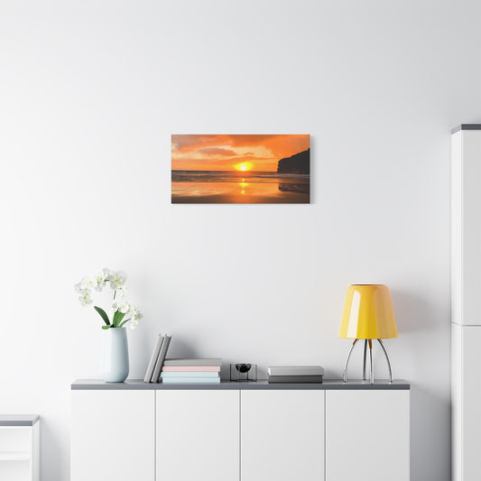 Sunset in Ballybunion Matte Canvas, Stretched, 1.25"