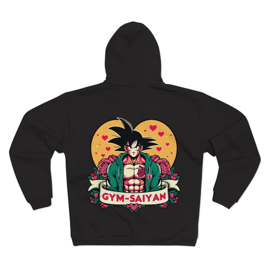 Gym Saiyan Goku Love Unisex Hooded Zip Sweatshirt