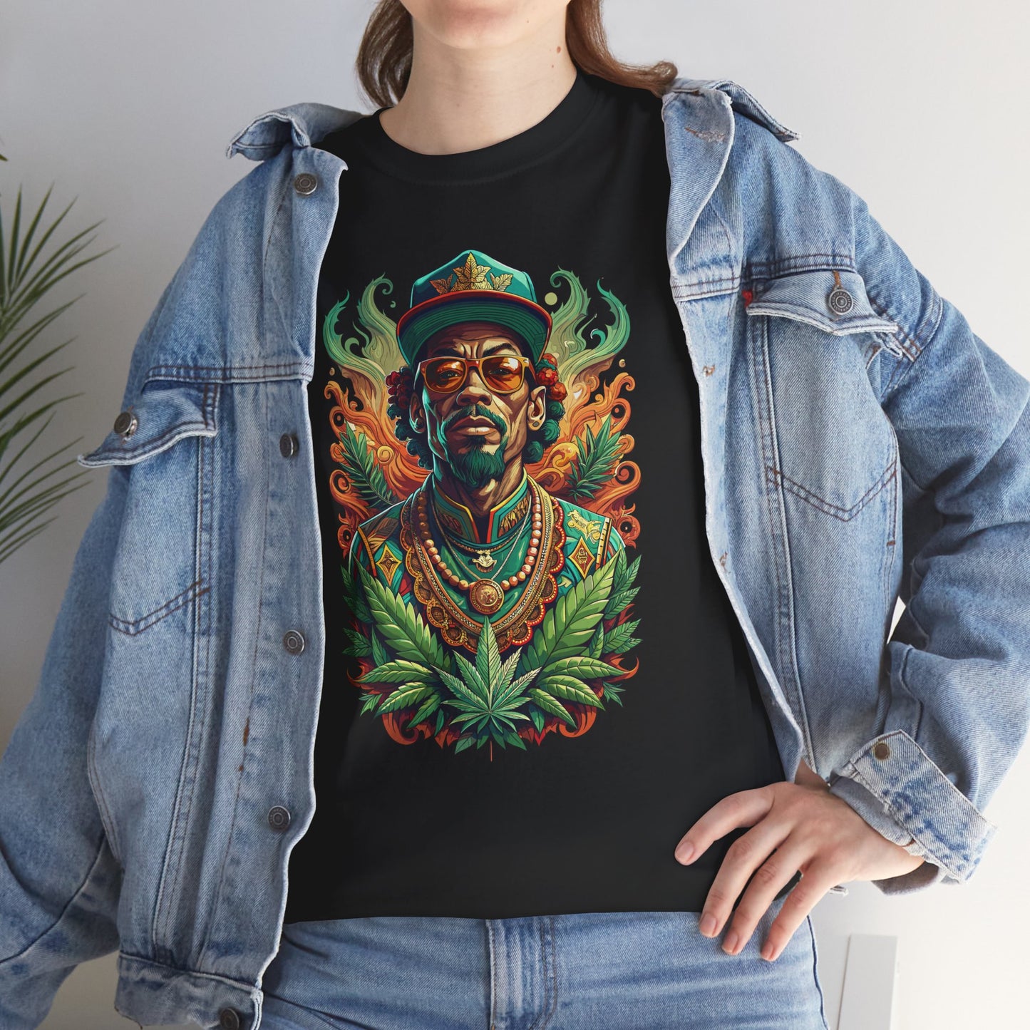 Reggae Lion Tee — Rasta Portrait Graphic T-Shirt