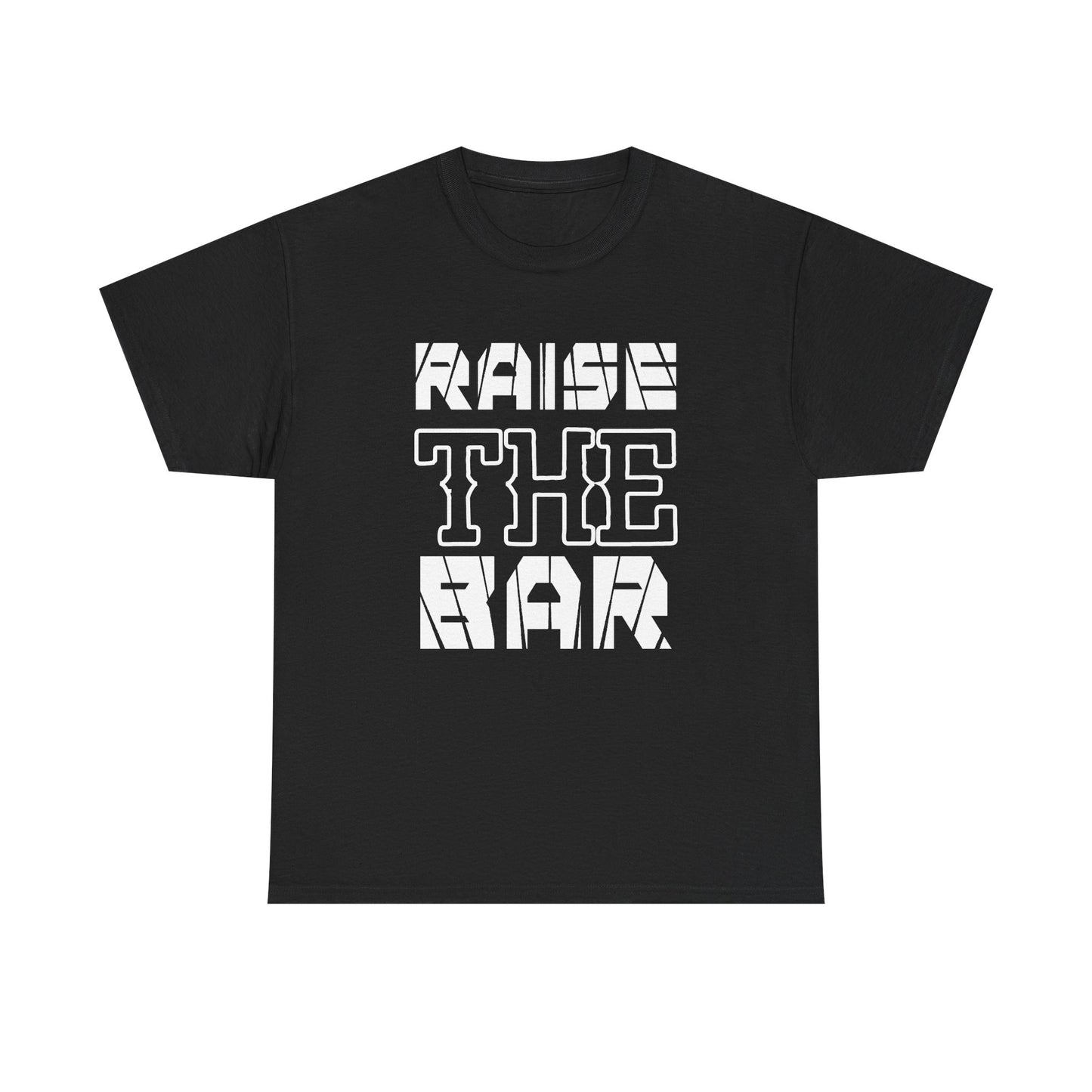 Motivational Unisex Heavy Cotton Tee - "Raise The Bar"