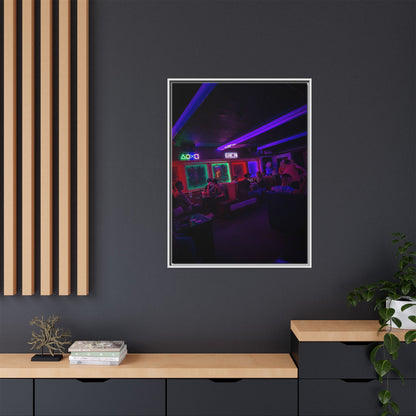 Mermaids Night Club Matte Canvas, Framed (Multi-color)