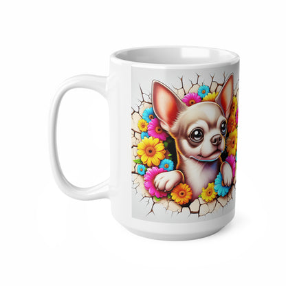 Charming Floral Chihuahua Coffee Mug - 11oz & 15oz
