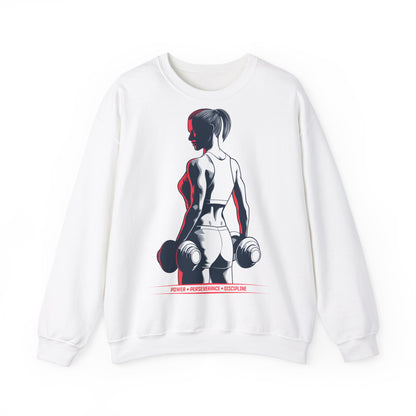 Power & Perseverance Unisex Heavy Blend™ Crewneck Sweatshirt - Motivational Fitness Apparel