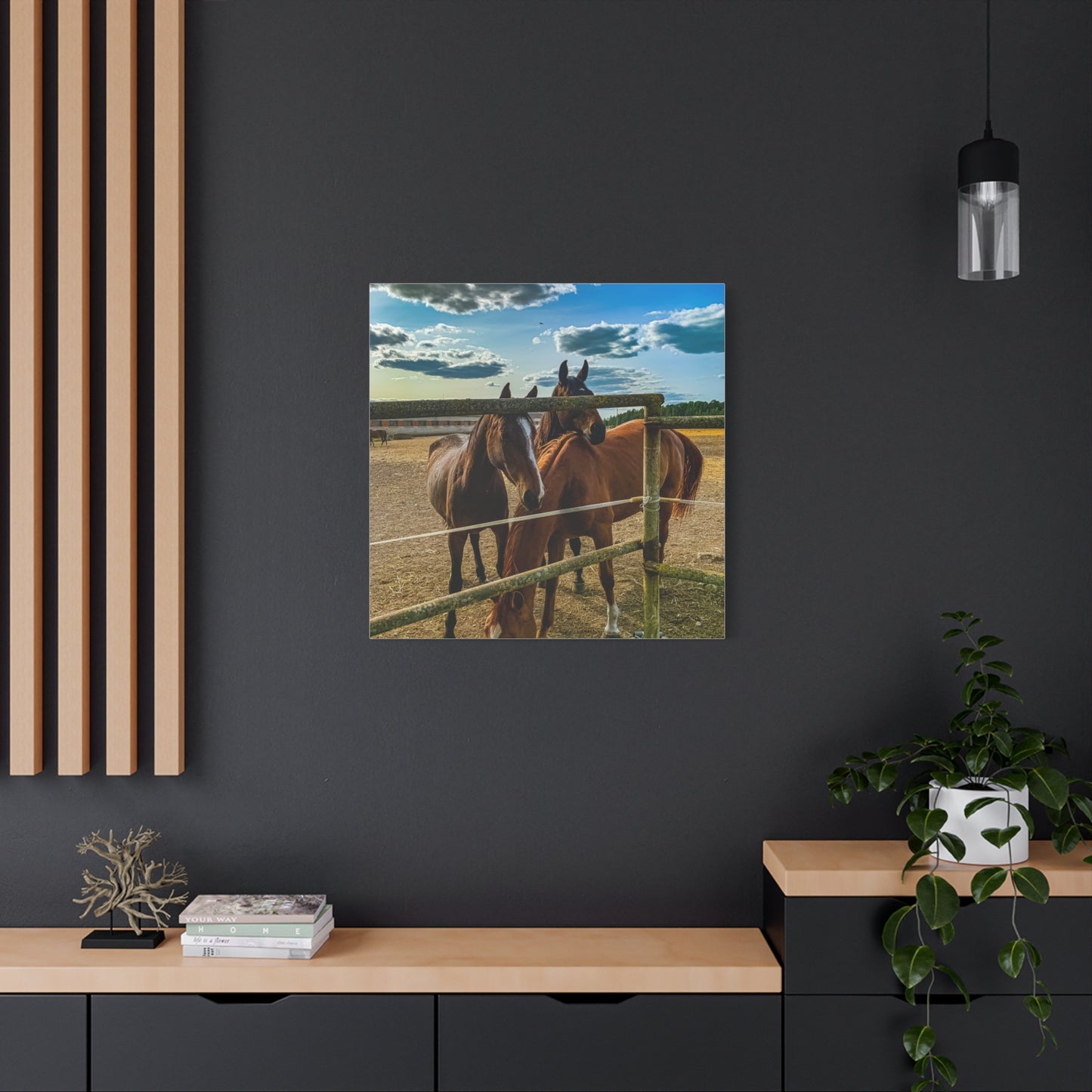 Horses Matte Canvas, Stretched, 1.25"