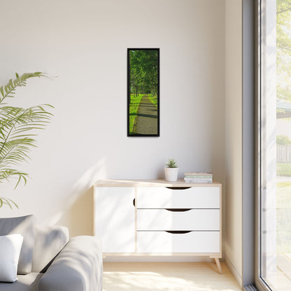 Listowel Town Park Matte Canvas, Framed (Multi-color)