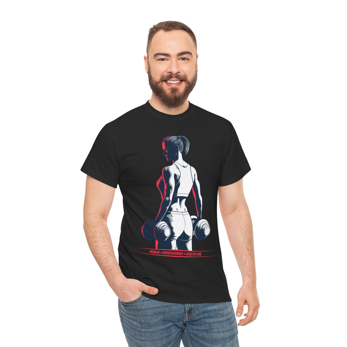 Girl In Gym Unisex Heavy Cotton Tee