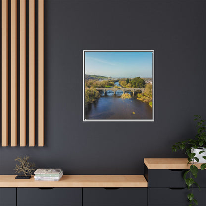 Listowel Bridge Matte Canvas, Framed (Multi-color)