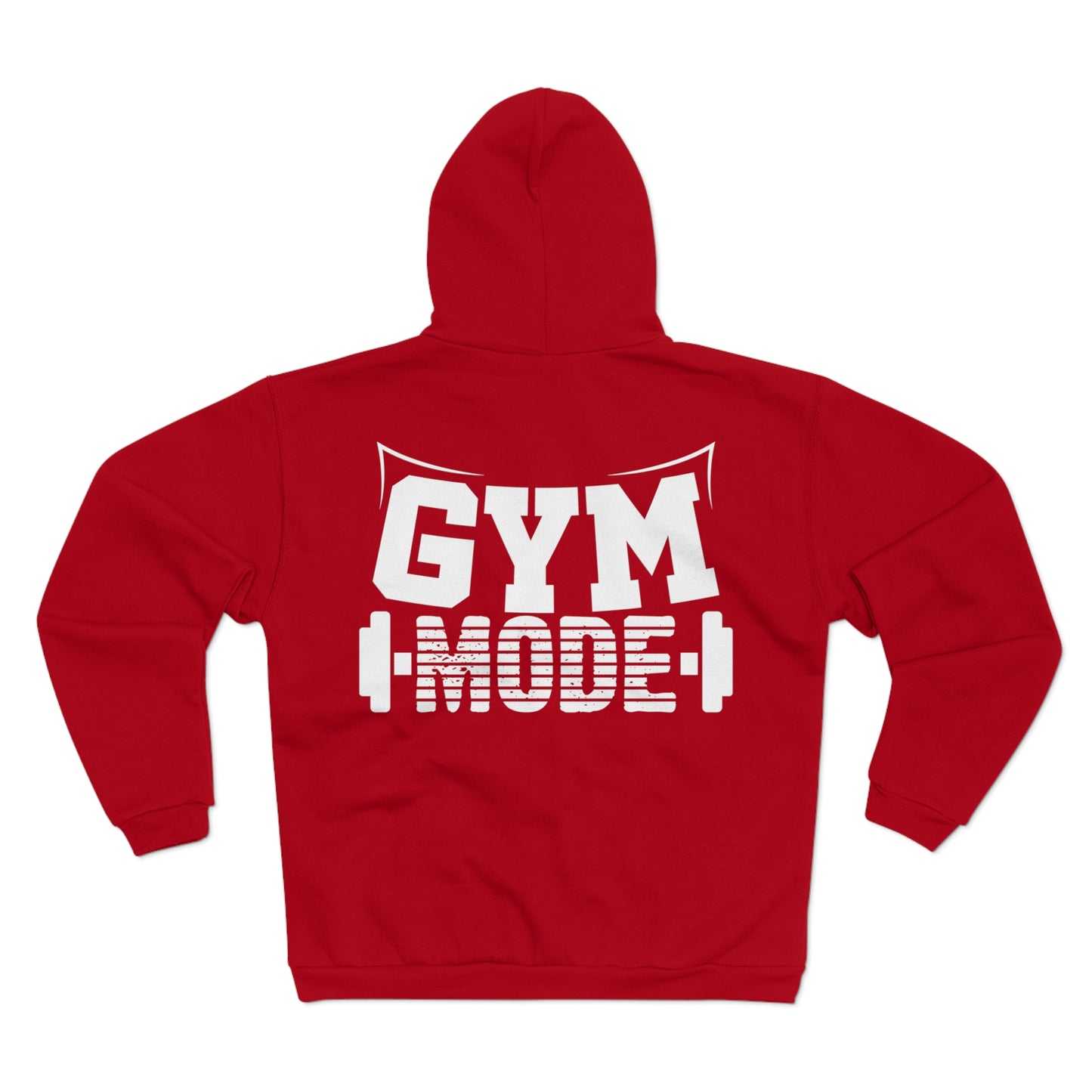 Gym Mode Unisex Hooded Zip Sweatshirt - Perfect for Fitness Enthusiasts