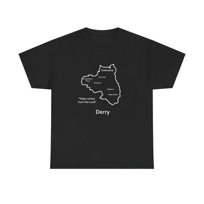 Derry Unisex Heavy Cotton T-Shirt Black Edition