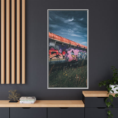 Night Train Matte Canvas, Framed (Multi-color)