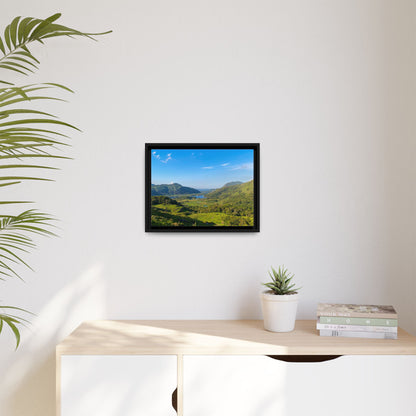 Ladies View Spring Matte Canvas, Framed (Multi-color)