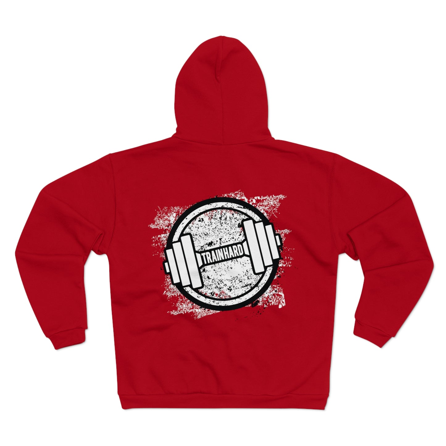 Train Hard Unisex Hooded Zip Sweatshirt | Fitness Motivation