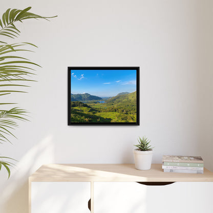 Ladies View Spring Matte Canvas, Framed (Multi-color)