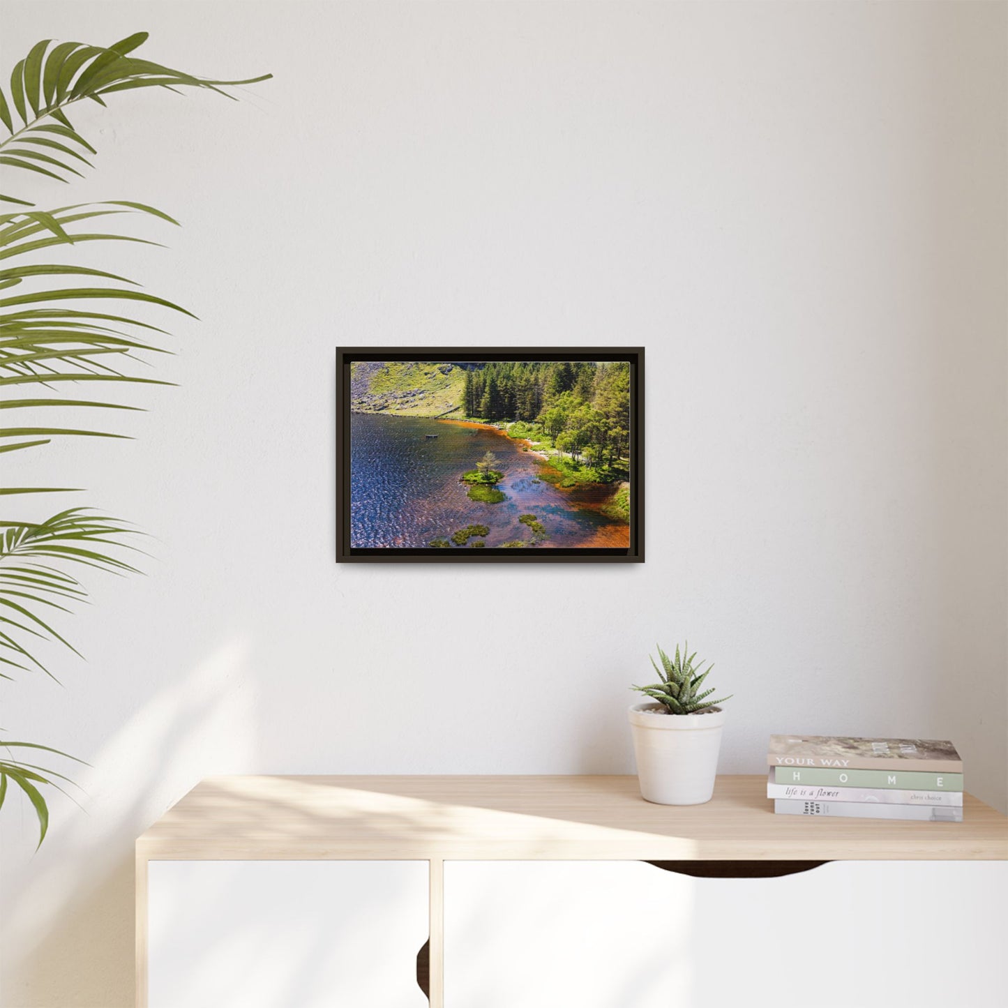 Gleanteenassig Forest Matte Canvas, Framed (Multi-color)