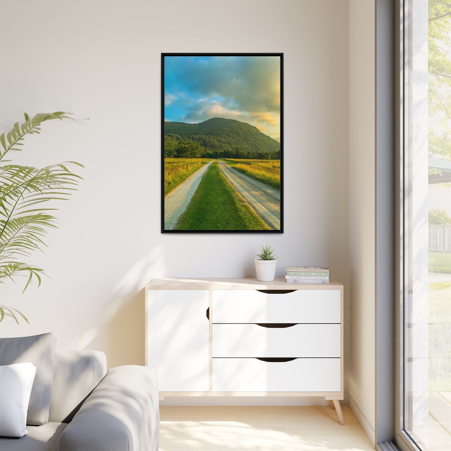 Mountain Torc Matte Canvas, Framed (Multi-color)