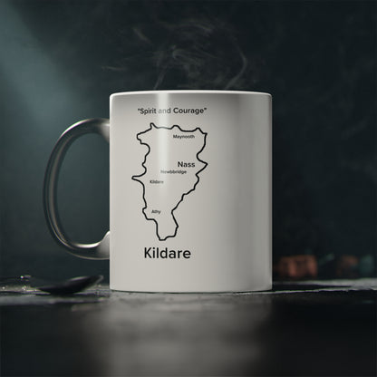 Kildare Magic Mug: Color - Changing Coffee Cup with Artistic Map Design