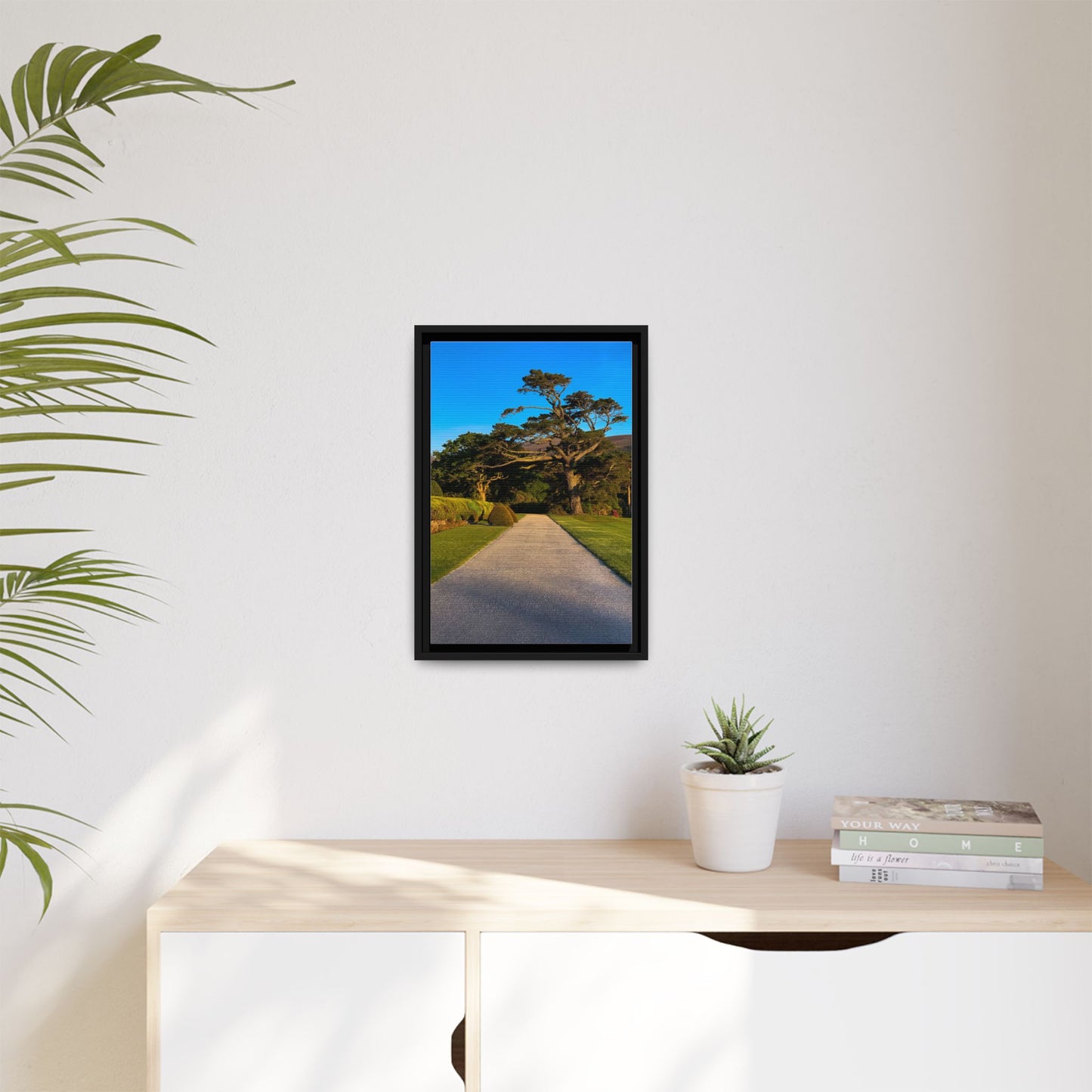Muckross House Garden Matte Canvas, Framed (Multi-color)