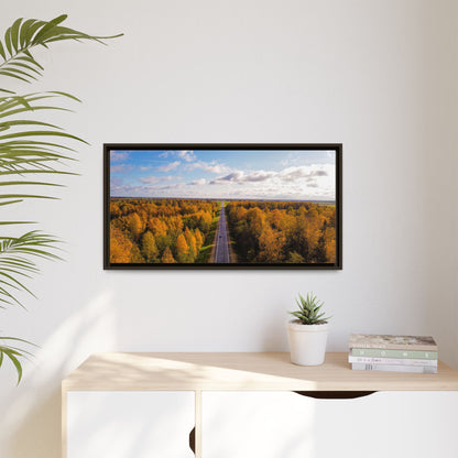 Somewhere In Lithuania Matte Canvas, Framed (Multi-color)