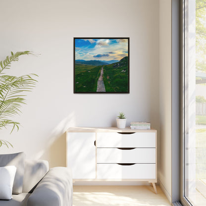 Torc Mountain Trail Matte Canvas, Framed (Multi-color)