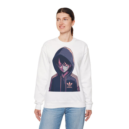 Cool Anime-Inspired Unisex Crewneck Sweatshirt - Casual Streetwear for Fans