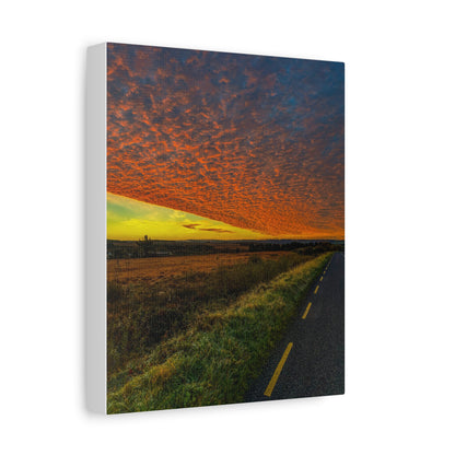 Cloudy Sunset Matte Canvas, Stretched, 1.25"