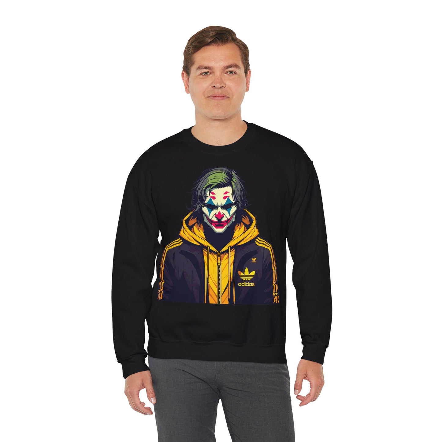 Graphic Crewneck Sweatshirt – Edgy Streetwear with Bold Art Design