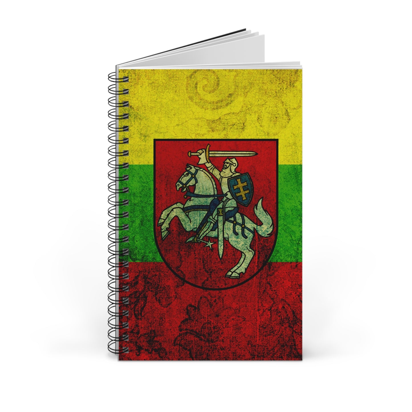 Lithuanian Flag Spiral Journal - Warrior Design, Perfect for Memoirs & Gifts