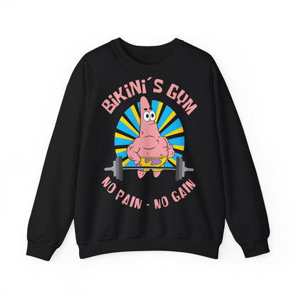 Bikini Bottom Gym - No Pain No Gain Unisex Heavy Blend™ Crewneck Sweatshirt