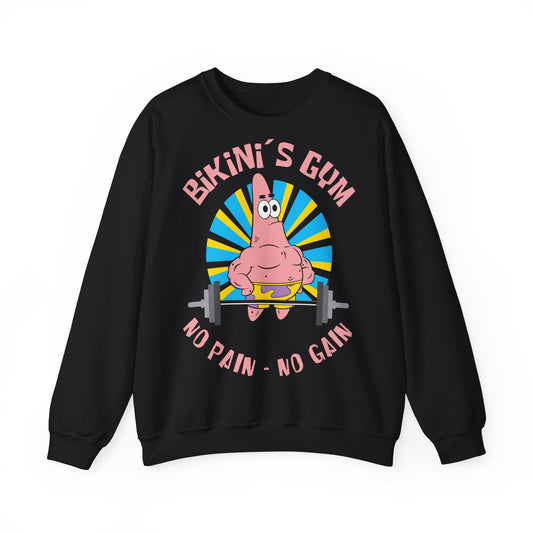 Bikini Bottom Gym - No Pain No Gain Unisex Heavy Blend™ Crewneck Sweatshirt